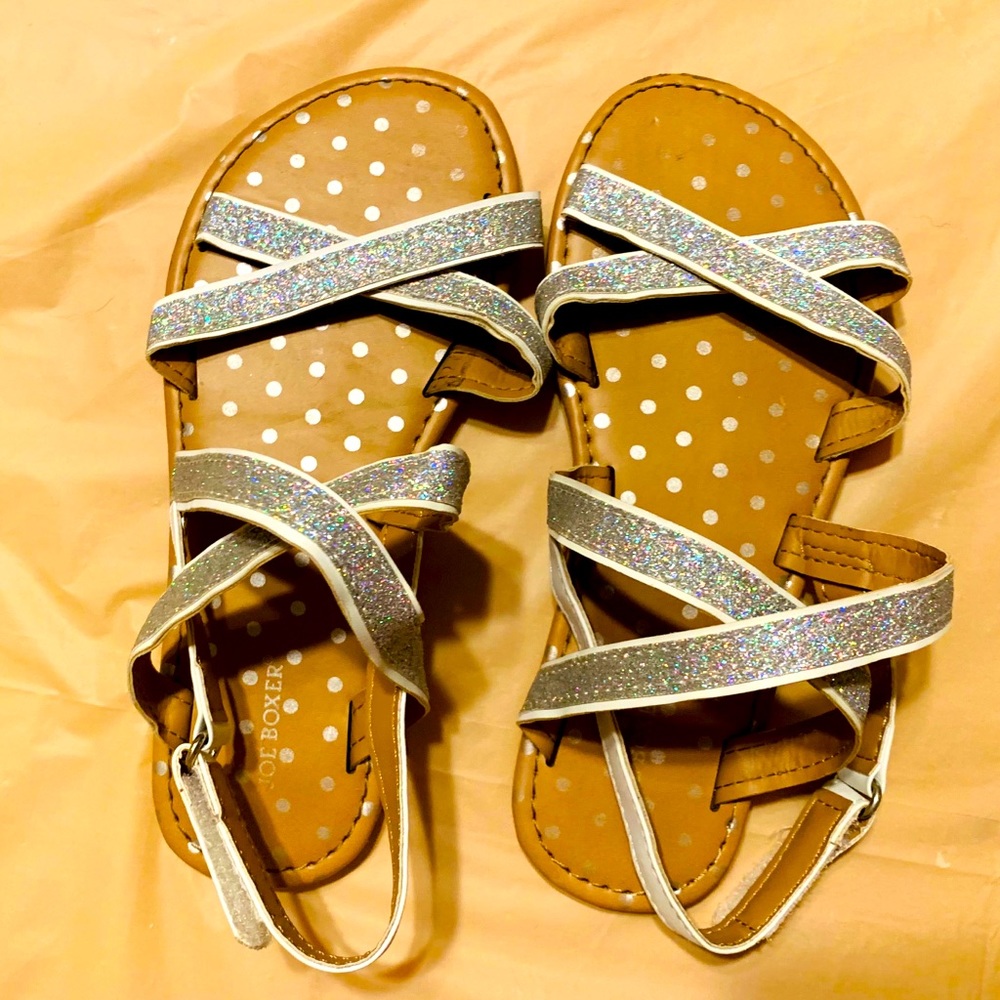 Joe Boxer glitter sandals size 13